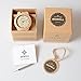 BEWELL Mens Wooden Watches Lightweight Analog Quartz Handcrafted Wristwatch with Calendar Gifts for Men (Maple Wood)