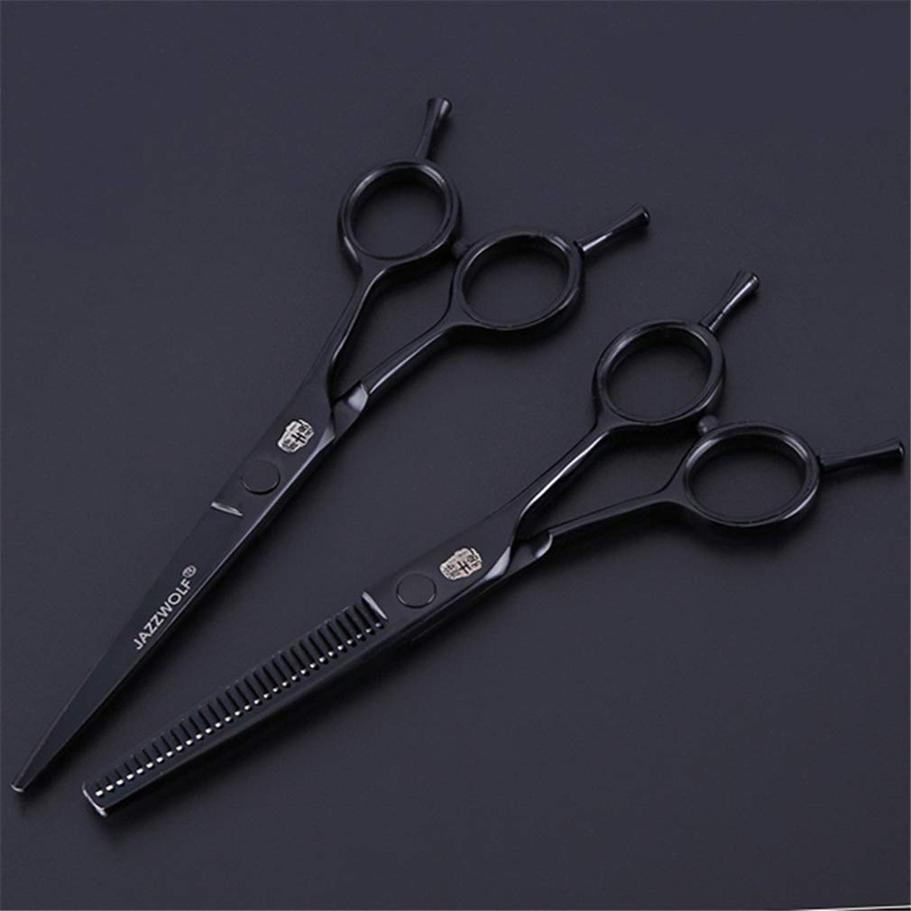 6.0 Friseur Professionelles Scheren Set, Haarschneidescheren Barber (440C Edelstahl Styling-Tool), Licht Und Sharp, Für Salon, Barbier Oder Home Use,Blau