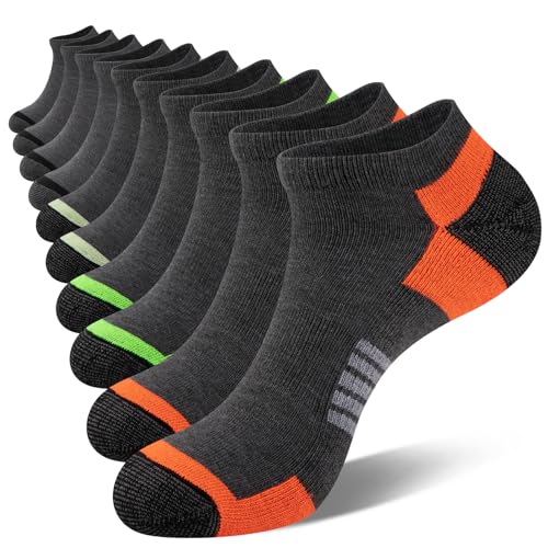 Image of COOVAN 10 Pairs Mens Ankle Socks Men 10 Pack Low Cut Comfort Cushion Casual Socks