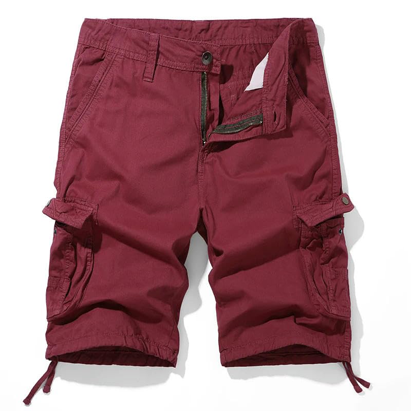 Pantalones cortos cargo sueltos de verano para hombre, estilo táctico de algodón cargo militar