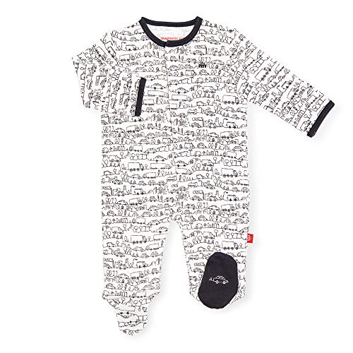 Image of Magnetic Me 100% Organic Cotton Magnetic Baby Footie Pajamas | Super Soft Cotton Fabric | Available in PRE - 24M