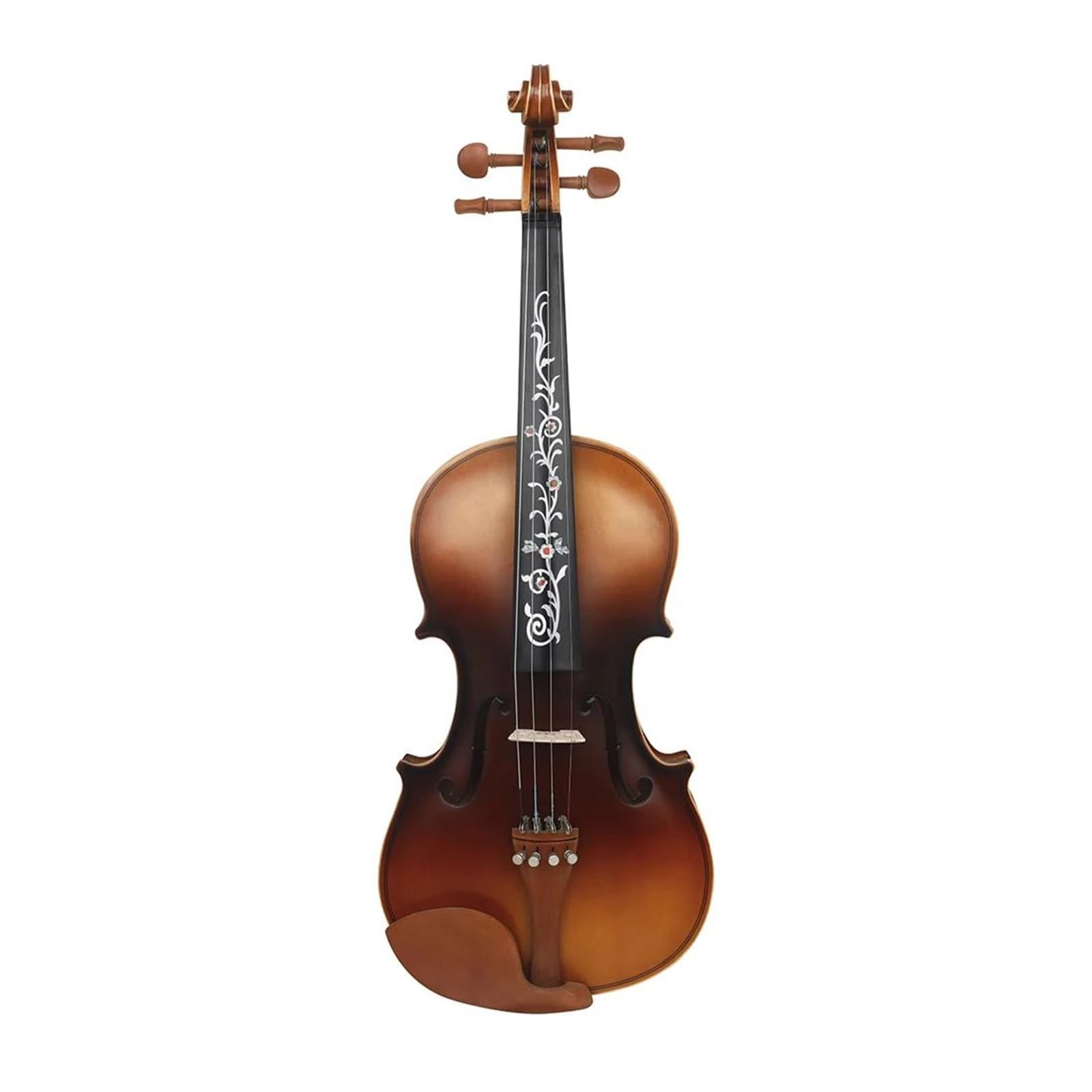 Skrzypce 4/4 Podstrunnica Z Hebanu Wzór Czarny Części Do Instrumentów Strunowych Akcesoria(Flower)