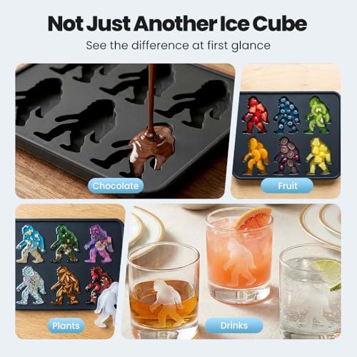 Molde de Hielo Bigfoot de Silicona, 6 Cavidades miniatura 5