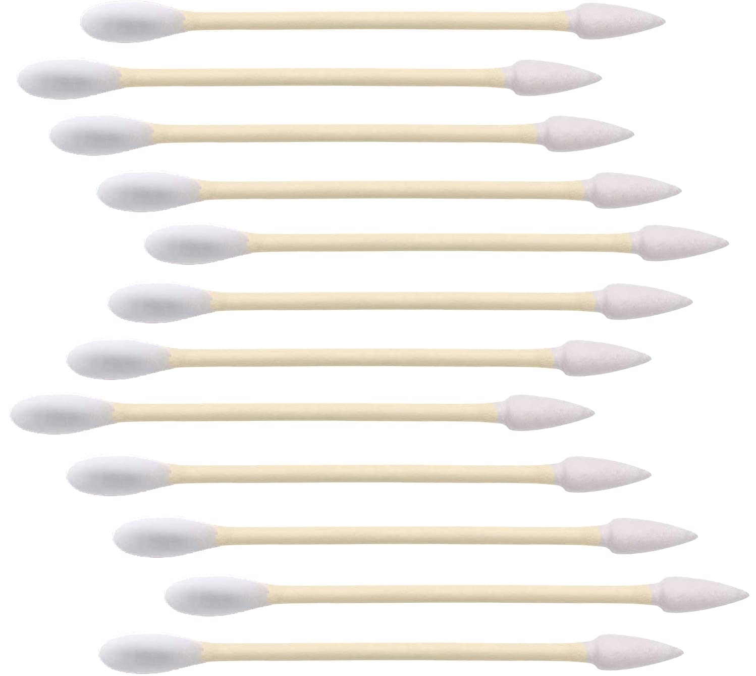 1000 Count Organic Bamboo Cotton Swabs - Pointy Round Head Biodegradable Wooden Cotton Buds for Ear Plastic Free