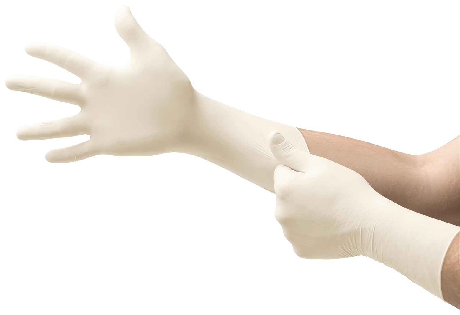 Ansell TouchNTuff 73-500 Neopren Gloves, Chemical Protection, Size S, Cream (10 works), White, 7 (S)