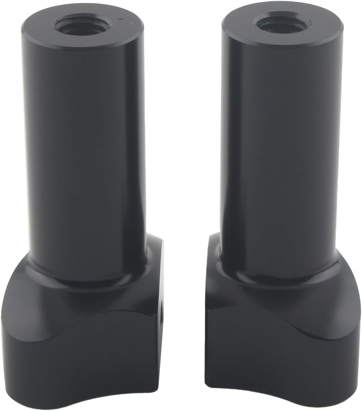 Motorbike Black 3.5" Straight Handlebar Risers Compatible with Harley Dyna Softail Fatboy Sportster V-Rod Street bob