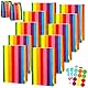 30 Stück Kleine Papiertüten Bunte mit 36 Stickern,Kraftpapierbeutel Rainbow Krafttaschen Tüten 24x13x8cm Geschenktüten Kindergeburtstag,Party Taschen für Hochzeiten,Verpackungen,Weihnachten