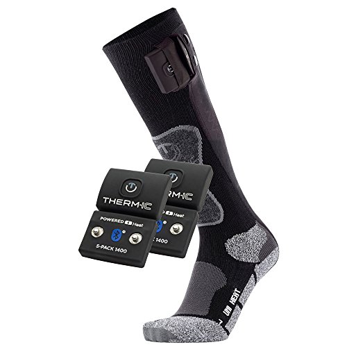THERMIC T45-0202-400 Chaussettes chauffante Noir Taille 42-44