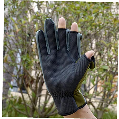 Winter Outdoor Handschoenen Vissen Handschoenen 3 Snijden Vingers Sporthandschoenen Waterdicht Winddicht Anti-slip… - Afbeelding 5
