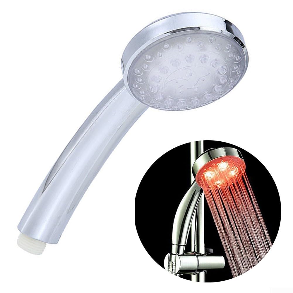 Soffione doccia a LED con cambio automatico di colore in ogni goccia