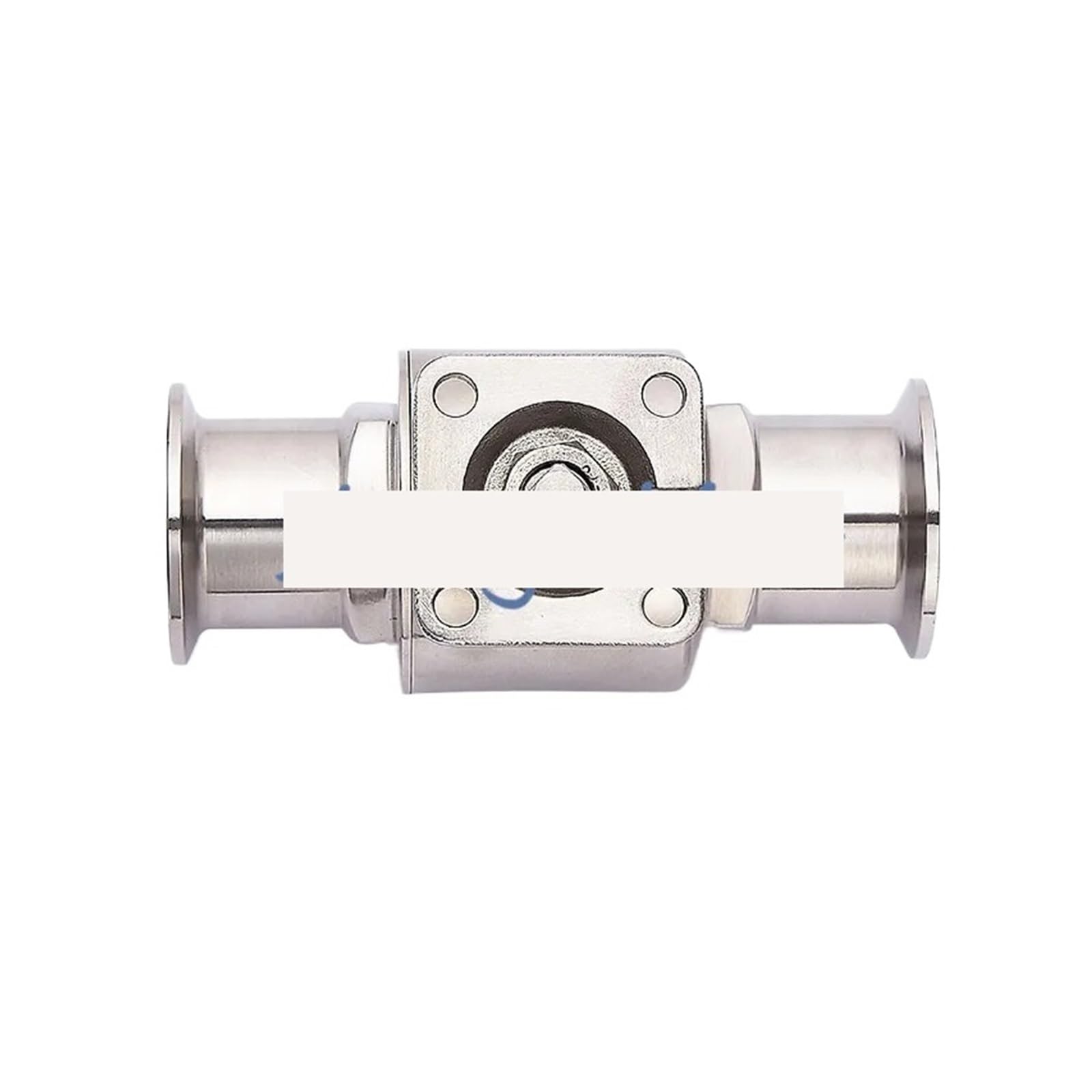 1-1/2" Stainless Steel 304 Clamp OD 50.5MM Straight Ball Valve With Actuator Base