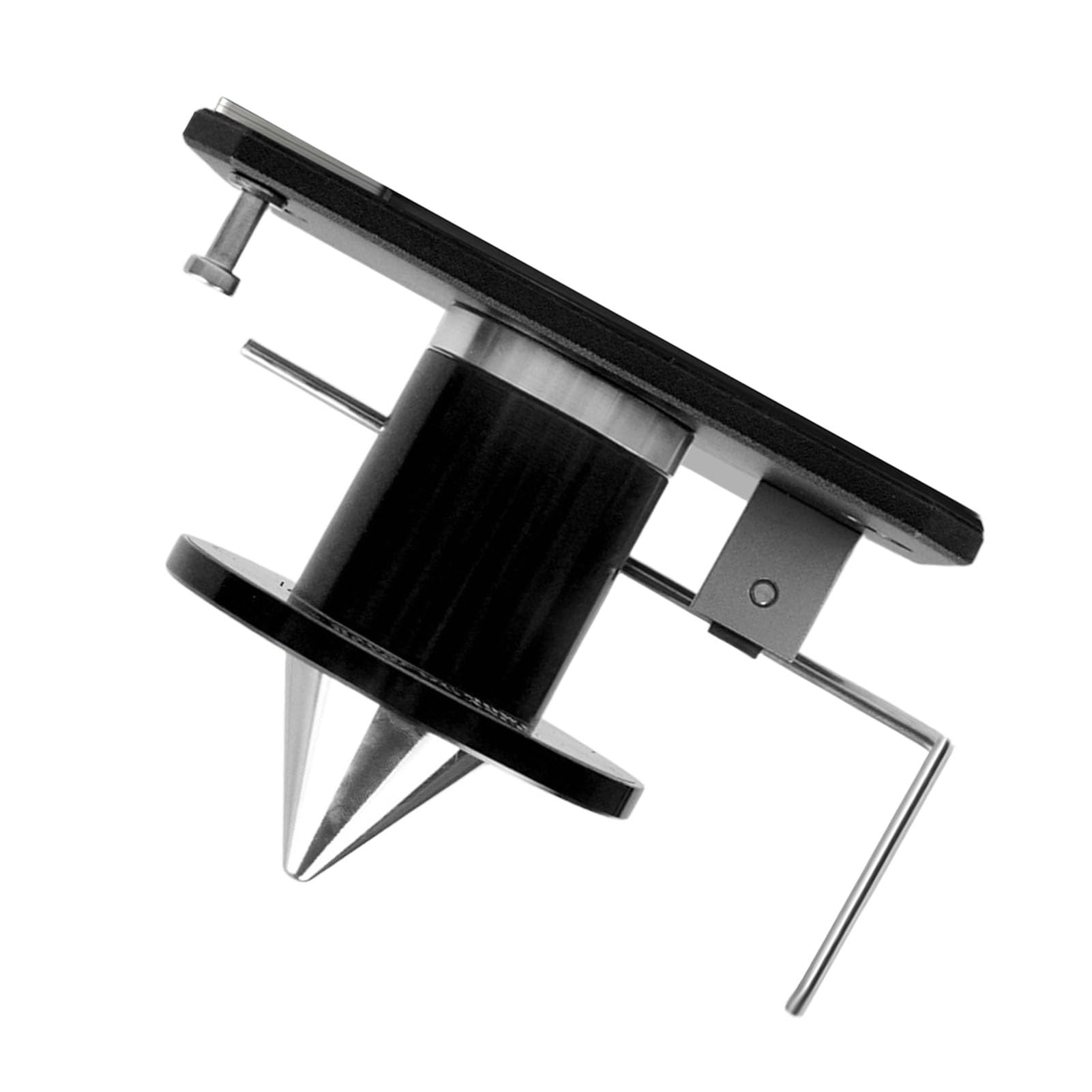 Equilibrador de Cuchillas para Cortacésped, Equilibrador de Cuchillas Montado en la Pared de Acero de Aleación 339075B, Alineación Magnética del Orificio Central, Configuración Ajustable,