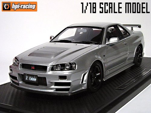 Amazon.co.jp: HPI 1/18 Nismo R34 GT-R Z-tune Silver 完成品 : Hobbies