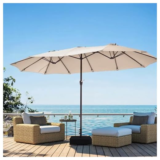 15ft Large Patio Umbrella with Base