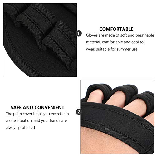 BESPORTBLE 2 Pares de Luvas de Treino Luvas de Levantamento de Peso Antiderrapantes Almofadas de Ape