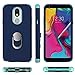Leptech for LG Stylo 5 Case with Soft TPU Screen Protector, Ring Holder Kickstand Series Compatible with LG Stylo 5 and for LG Stylo 5V Case (Navy)