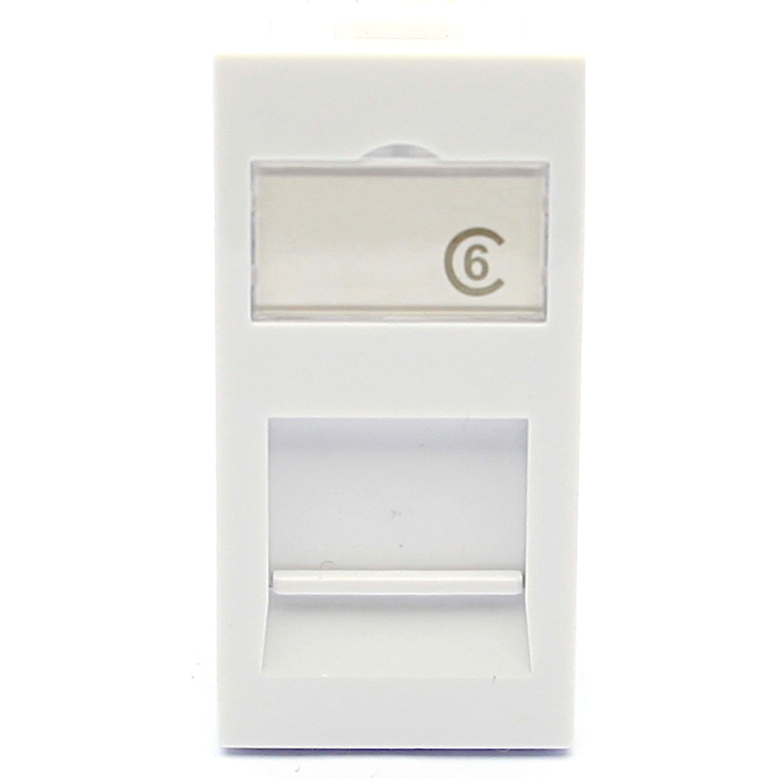 DKURVEFloor Box Keystone Cat6 Low Profile Network 6C Modular jack 38 x 25mm 5pcs Pack