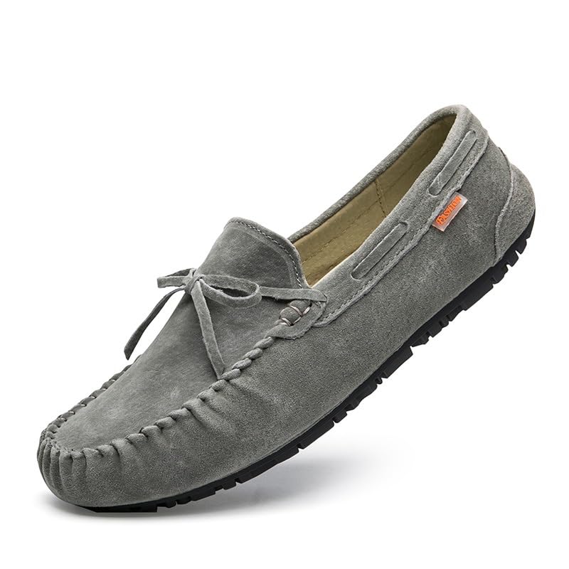 Mens Loafers Solid Color Suede Vamp Moccasins Boat Shoes Flexible Slip Resistant Anti-Slip Casual Wedding Slip-on2