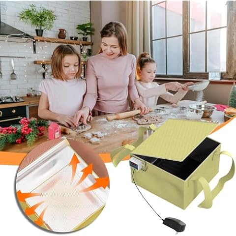 Dough Proofer with Precise Temperature Control for Baking, Bread Proofer for Bread Making, Sourdough Starter Warmer for Making Yogurt, Bread, Handmade Soap Cover