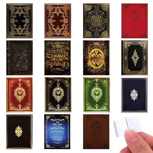 JRYXDS 15 Pièces Livres De Maison De Poupée Miniatures,...