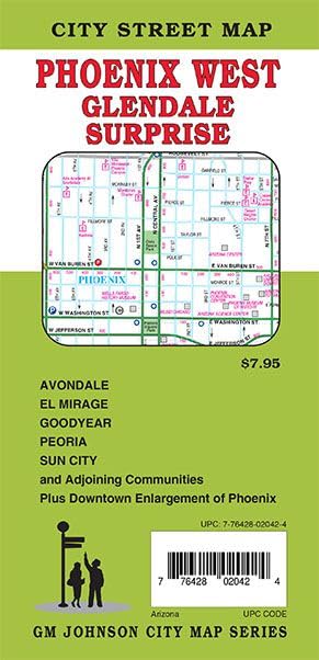 City Street Map Phoenix West | Glendale | Surprise
