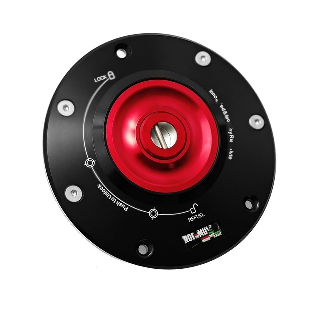 Moto TapóN DepóSito Gasolina Tapa Del Tanque De Combustible Con Llave Antirrobo Para Motocicleta Para Ho&n&da CBR600RR 2003-2022, CBR1000RR 2004-2013 Y CB1000R 2008-2016(Red)