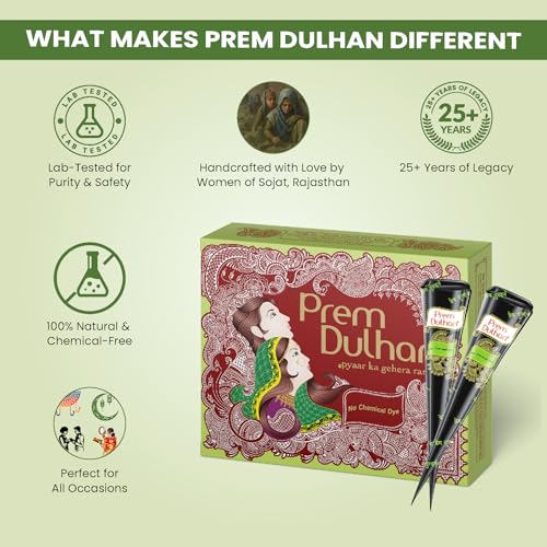 Prem Dulhan Henna Natural Color para Cabello 300g miniatura 3