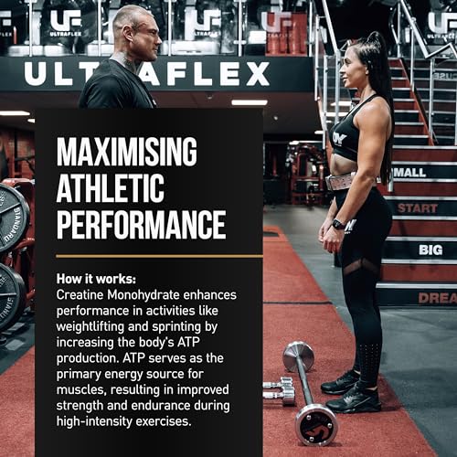 DY Nutrition Pure Creatine Monohydrate Powder 300 g, Unflavoured x60 Servings, 2 Month Supply – Increases High Intensity Performance. Gluten Free, Vegan Friendly Supplement - Image 5