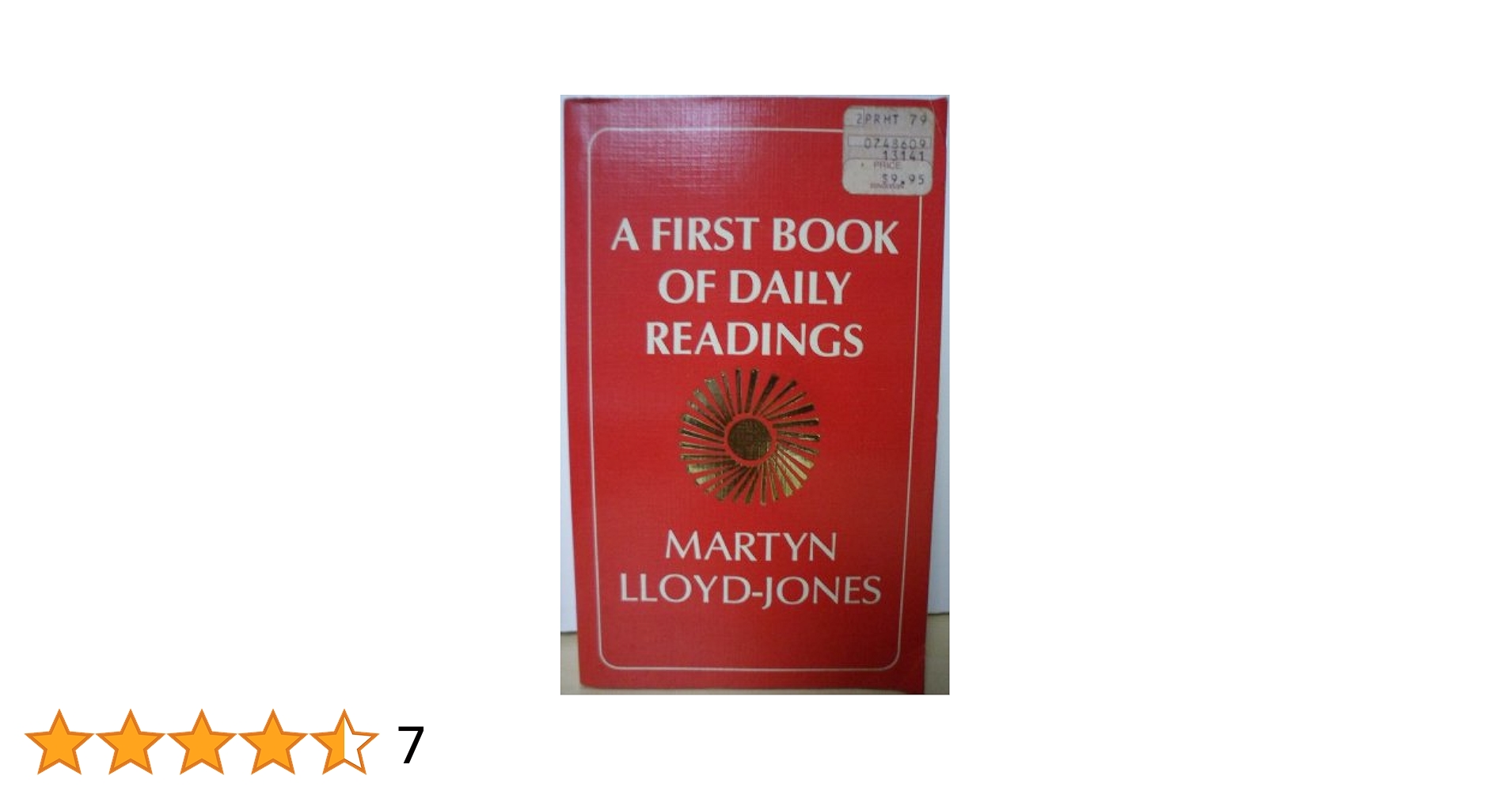 First Book of Daily Readings: Lloyd-Jones, David Martyn