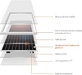 DOKIO Monocrystalline Solar Panel 200W 18V 200W for 12V Batteries Ideal for Motorhome Camping Garden Shed - 4
