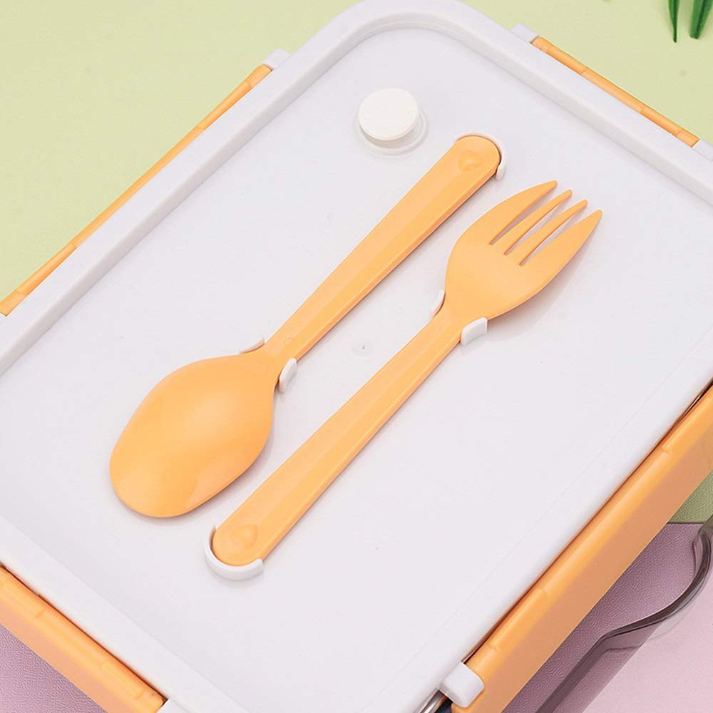 boîte à repas, Boîtes à bento Boîte lunch isolée/Travail/Étudiant/Acier(Yellow)