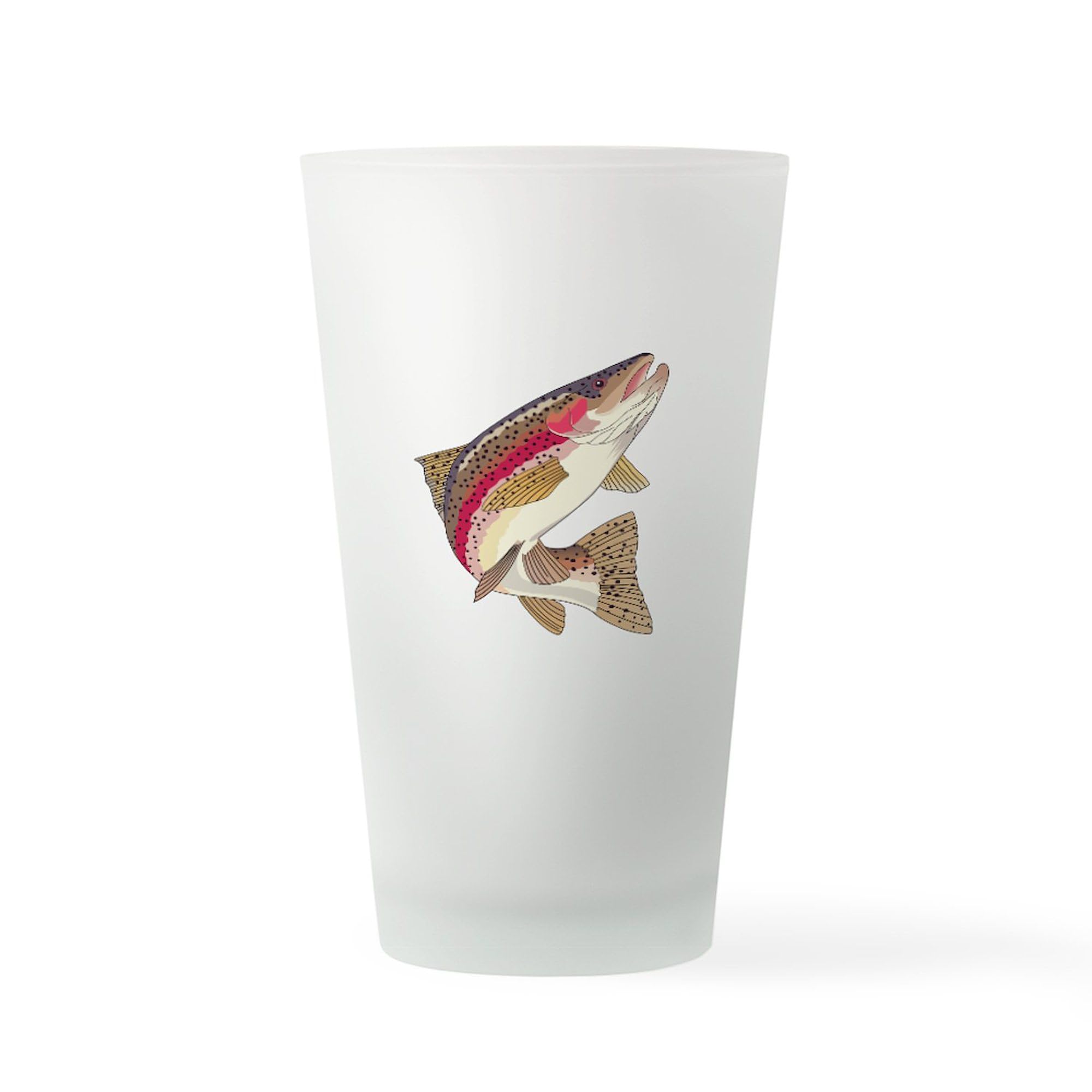 CafePress RAINBOW TROUT Pint Glass, 16 oz. Drinking Glass