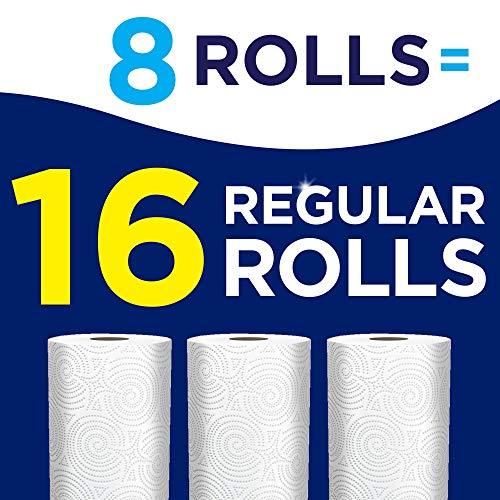 Image of Sparkle Pick-A-Size Paper Towels, 8 Mega Rolls = 13 Regular Rolls, Everyday Value Paper Towel With Full And Half Sheets