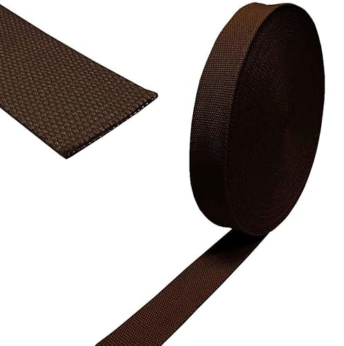Nähmit Baumwoll Gurtband 40mm Braun