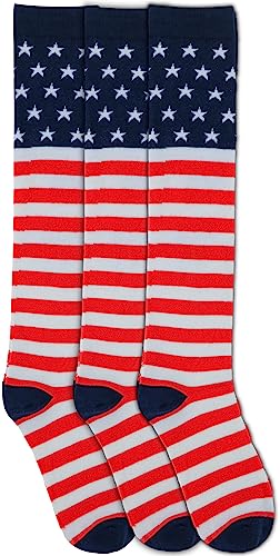 Image of ToBeInStyle Women's Colorful Patterned Design Knee High Socks