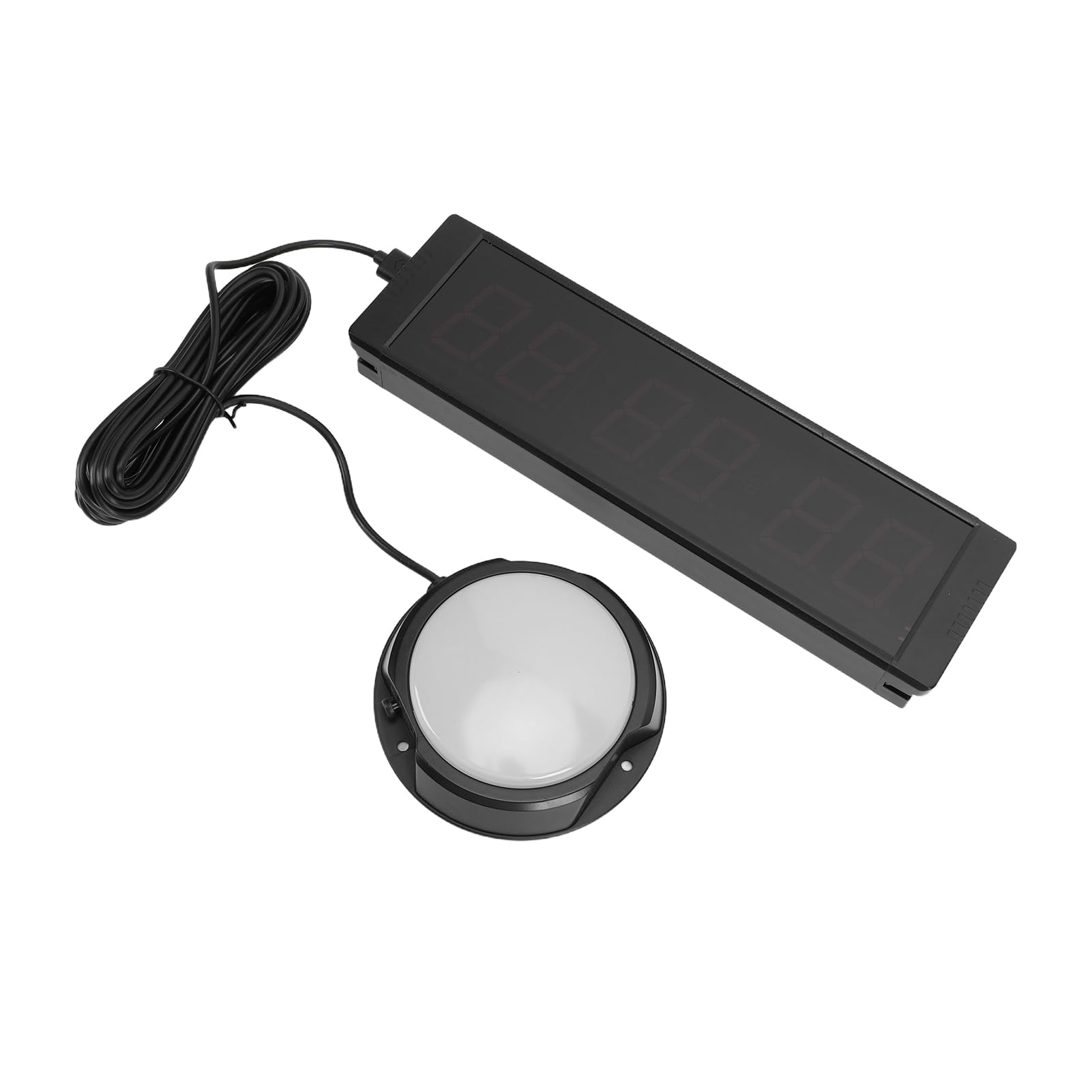 Annadue Grand Chronomètre 1,5 Pouces, Compte à Rebours à 6 Chiffres avec Bouton Start Stop, Minuterie Numérique LED pour Gymnases, Studios, Salles de Réunion – Visible 40 Pieds, Télécommande