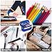 TOPBIDAI Large Pencil Case Pouch for Boy Men Kids Adults, Big Capacity Canvas Pencil Bag, Office College School Multi Compartment Zipper Stationery Pen Bag (Navy Blue)