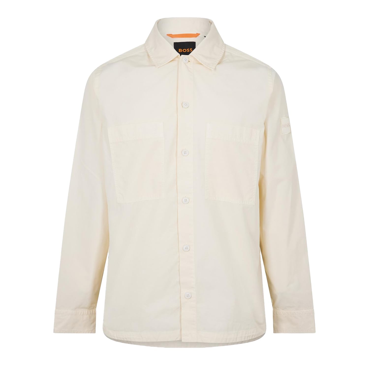 Boss Men's Locky Long Sleeve Oxford Shirt Yellow 2XL