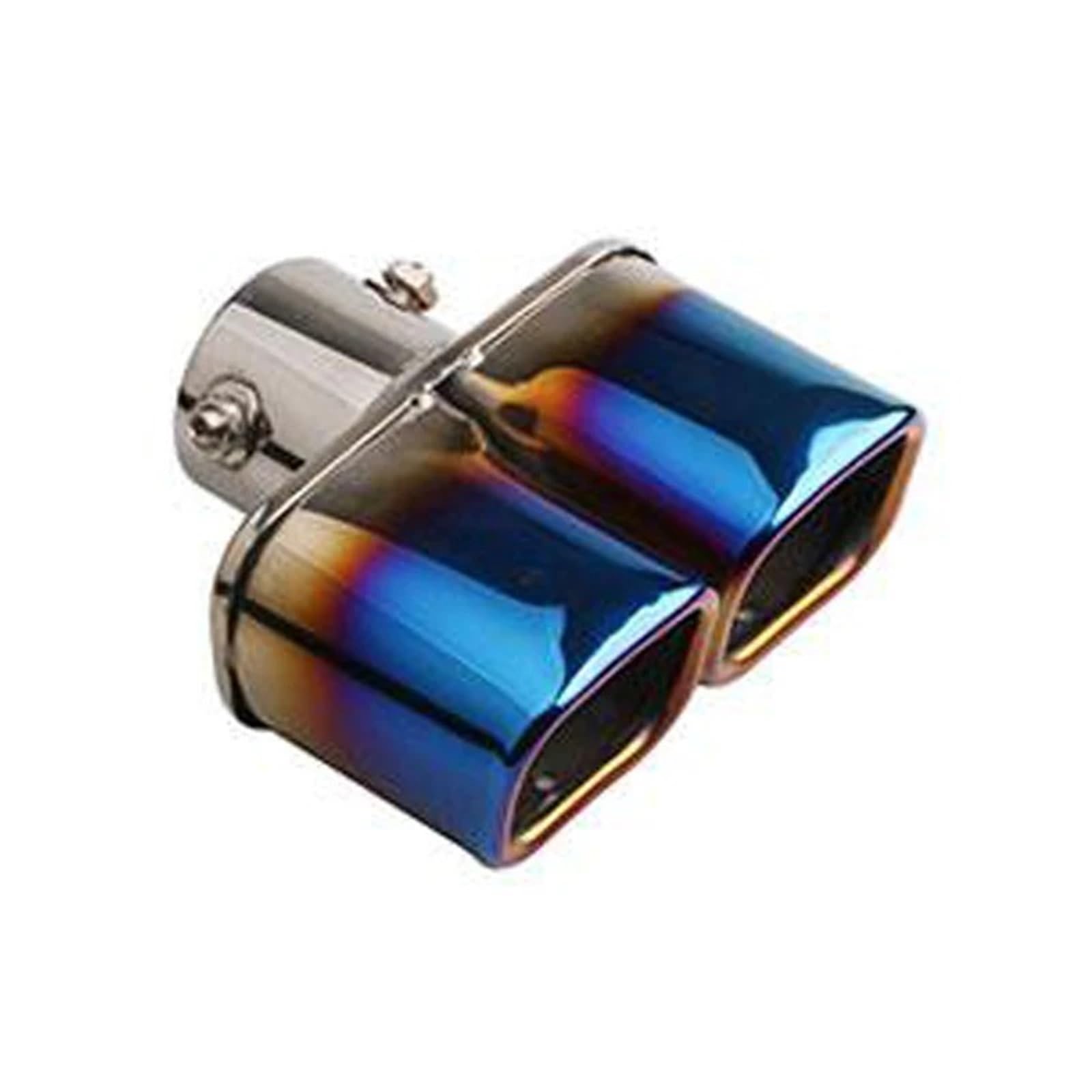 Terminale Tubo Coda Terminale Di Scarico Da 63Mm, Posteriore A Doppia Canna, Uscita Marmitta, Accessori Per Auto In Acciaio Inossidabile
