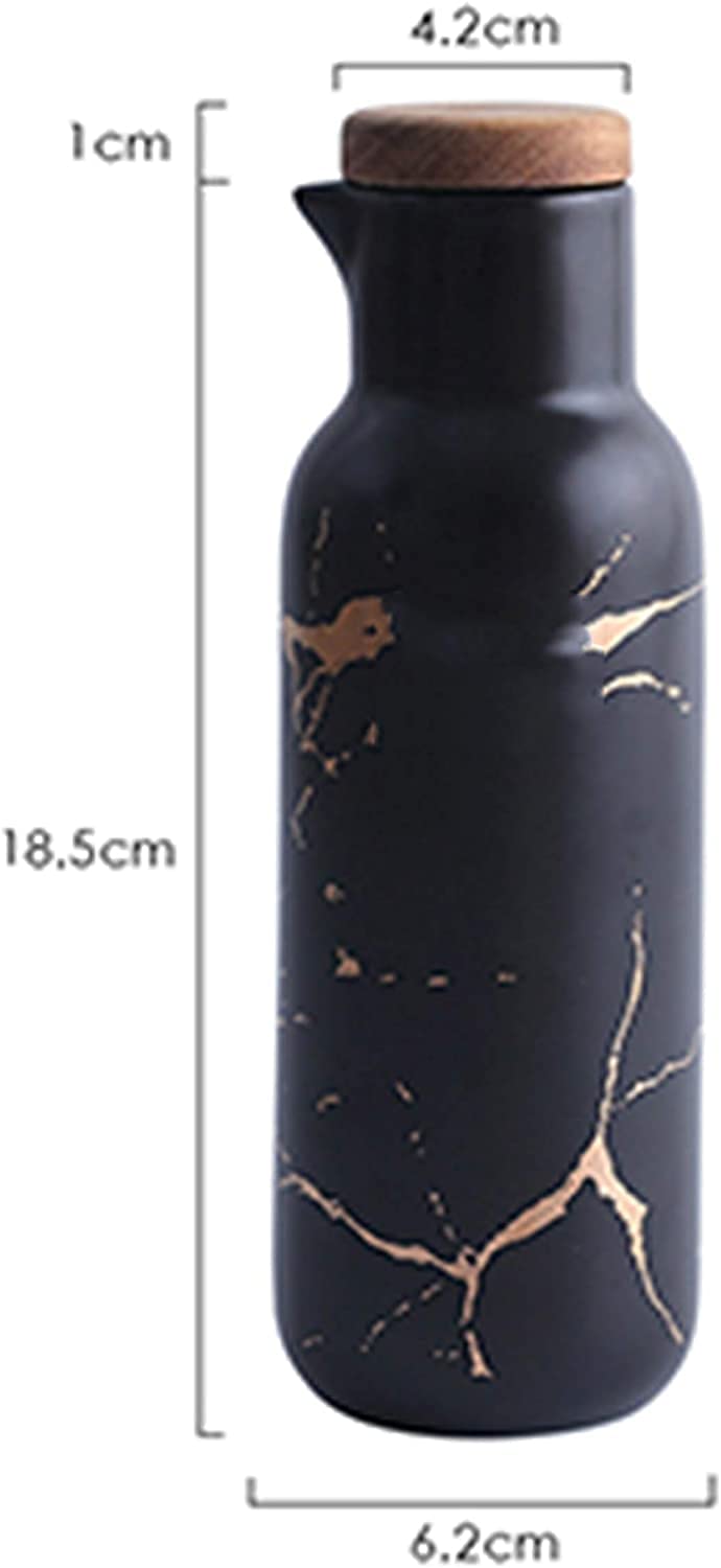 Dispensador De Aceite De Oliva Y Vinagre Botellas De Vinagrera, Botella Dispensadora De Aceite, (380 ML), Botella Dispensadora De Aceite De Oliva De Mesa De Cerámica-Salsa De Soja O Vinagrera De Vinag