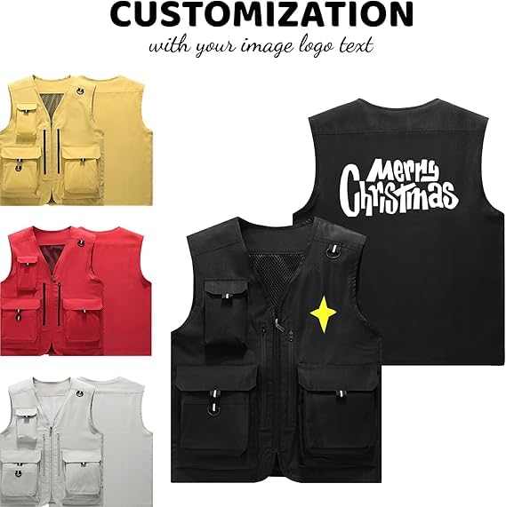 Chaleco de carga personalizado multibolsillos transpirable para caza y montaña 4