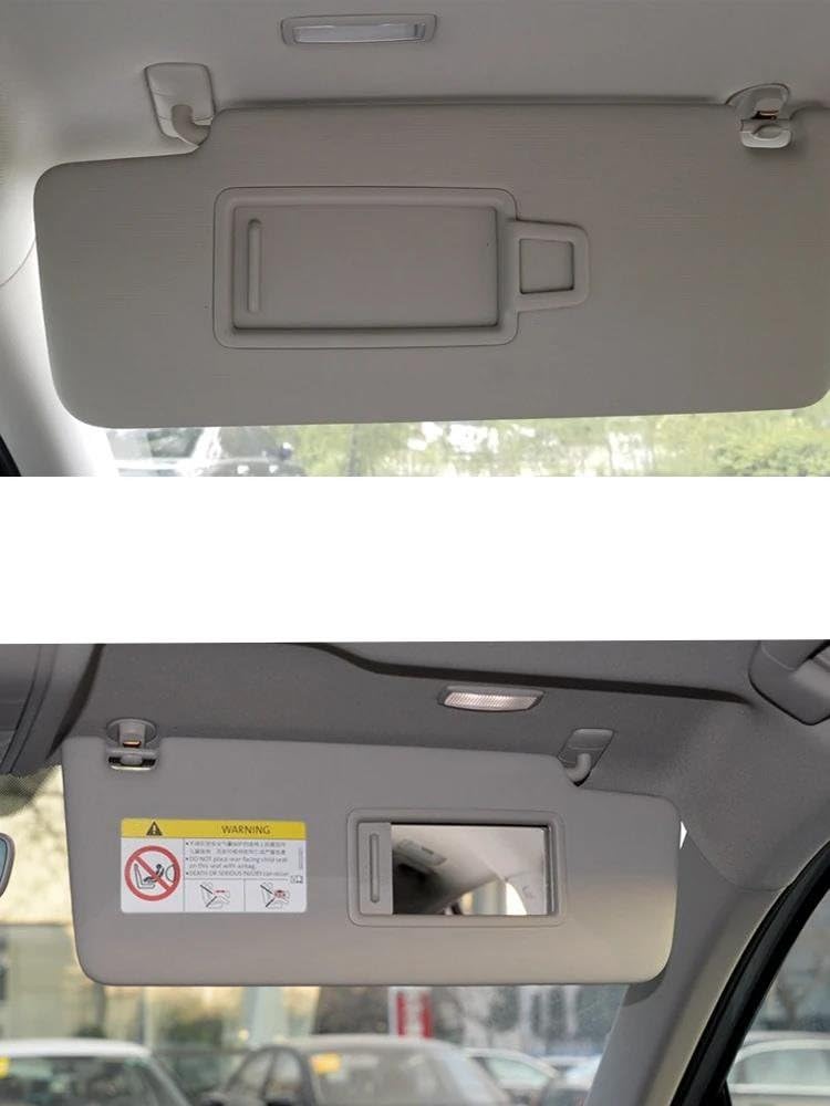 Aletta Parasole Interni per VW per Tiguan L 2017-2020 Pannello Parasole Anteriore Sinistro/Destro Interno Specchio per Il Trucco con Cavo Visiera Parasole(Passenage Side)