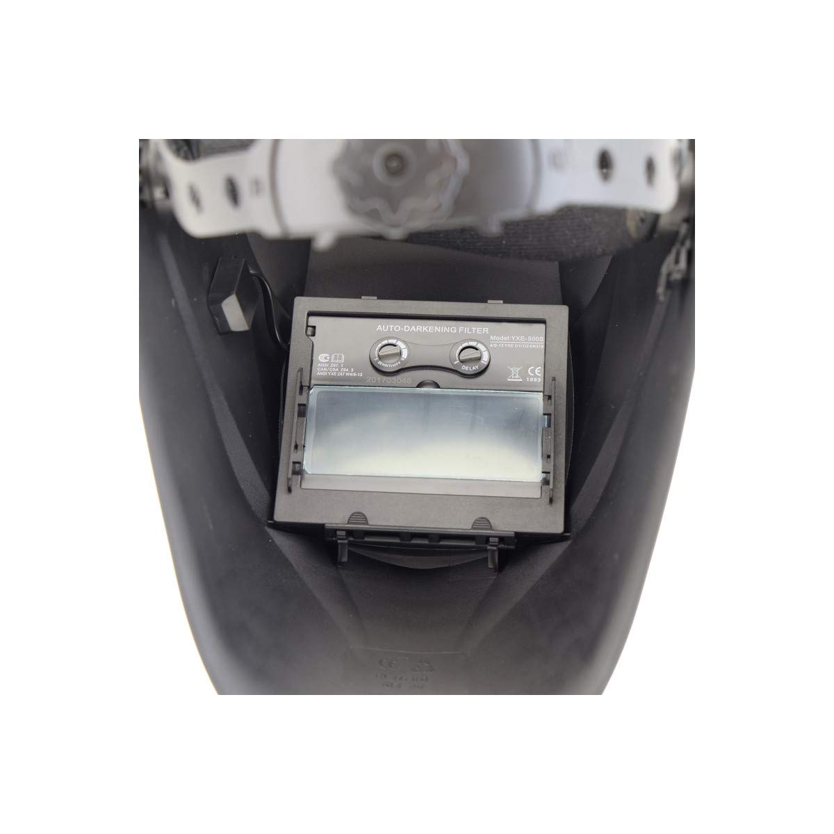 VITO - Cagoule de soudure LCD Masque de soudure automatique teinte variable 9 à 13 - alimentation solaire
