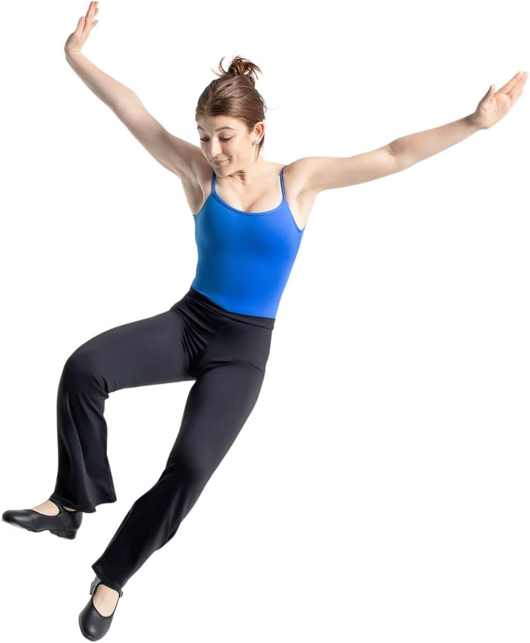 Capezio Studio Collection Cross Front Pant - SE1052W (Black, Small)