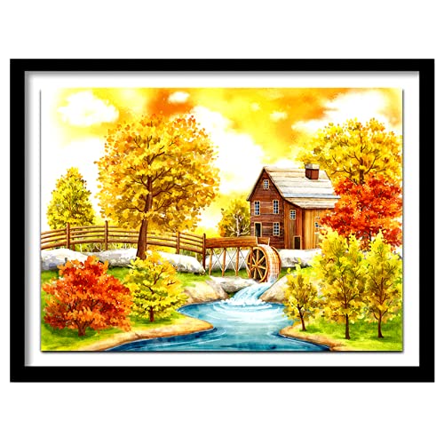 Broderie diamant kit complet plein paysage pour s'évader chez soi