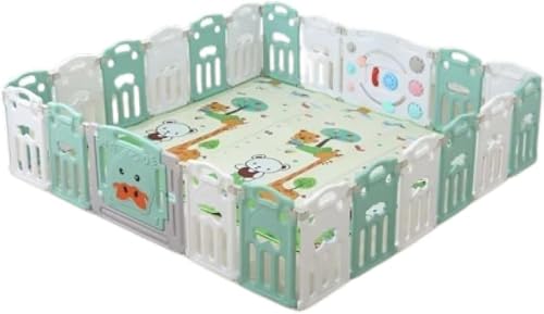 16+2 Baby Playyard Playpen - Baby Play Yard Kid Safety Fence