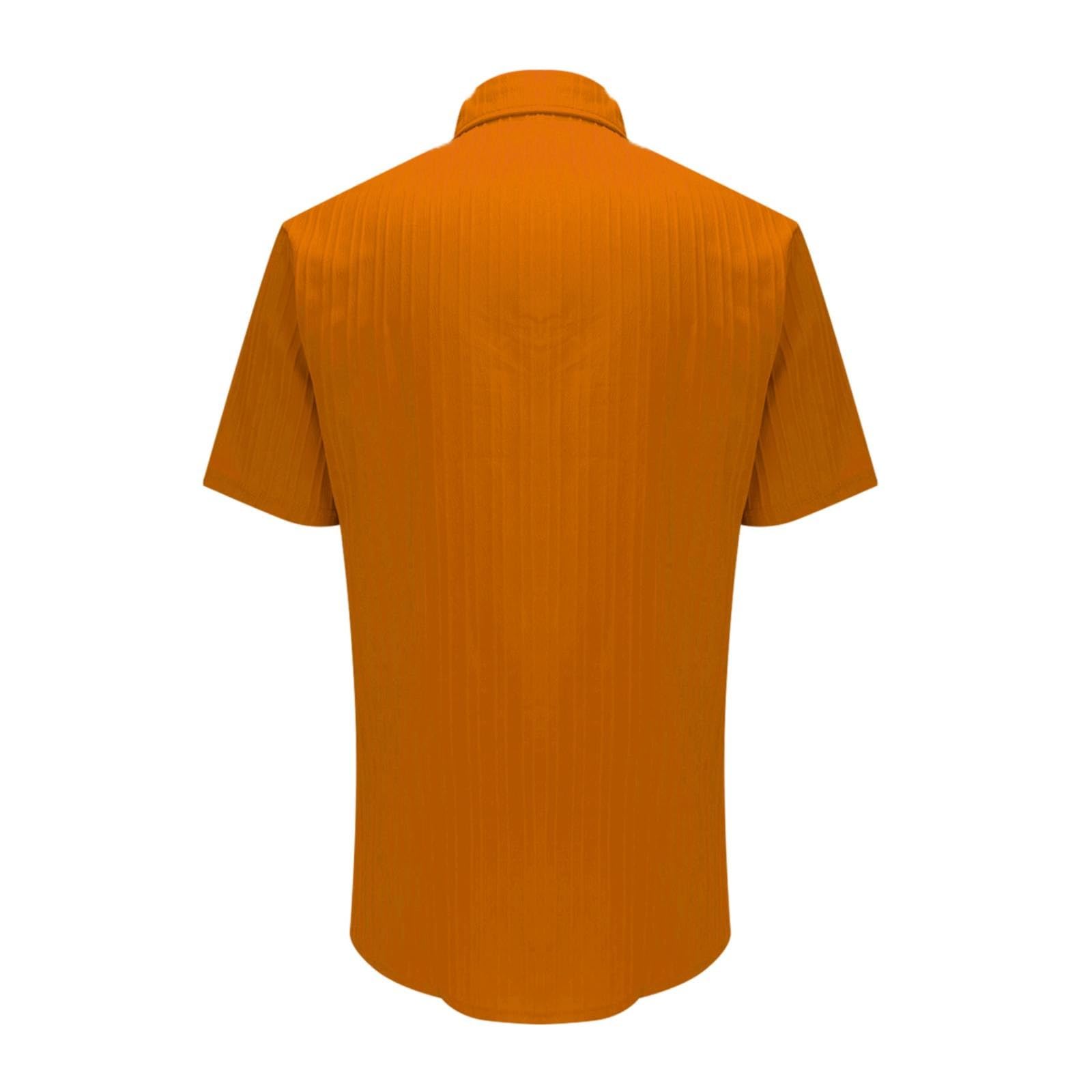 Generico Camicie da Uomo in Lino Camicie a Maniche Corte con Bottoni in Cotone Estivo Casual vestibilità Ampia Camicia Maniche Corte Uomo Camicia Blu Uomo Estiva
