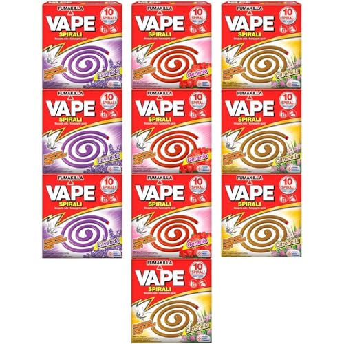 IRPot - 100 SPIRALI PROFUMATE VAPE 10 CONF.
