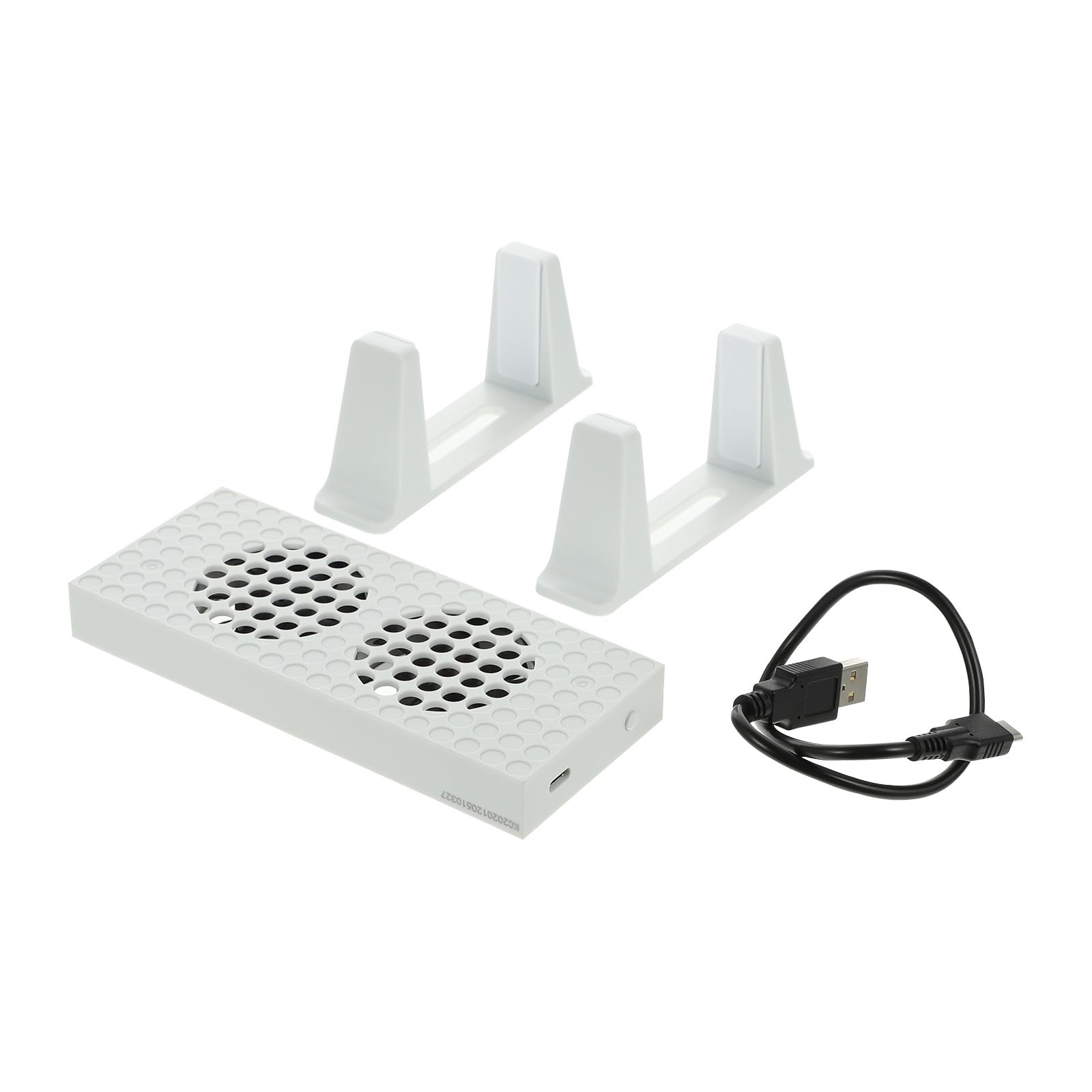 LABRIMP 1 Juego Soporte Vertical para Consola con Ventilador de Enfriamiento Ajustable Base para S con Función de Inteligente el de Aire Disipación de