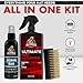 Combat Cleaner Ultimate Hat Cleaning Kit for All Types of Hats - Hat Cleaner with Brush and Deodorizer - Hat Stain Remover for Baseball Cap, Cowboy Hats and More